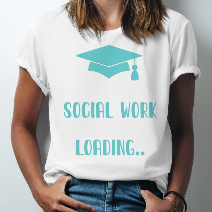 Masters Of Social Work Loading MSW Graduation Future Social Unisex Jersey T-Shirt