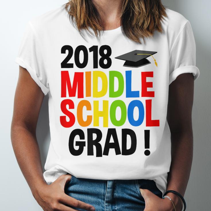 Middle School Graduation Class Of 2018 Shirt Unisex Jersey T-Shirt