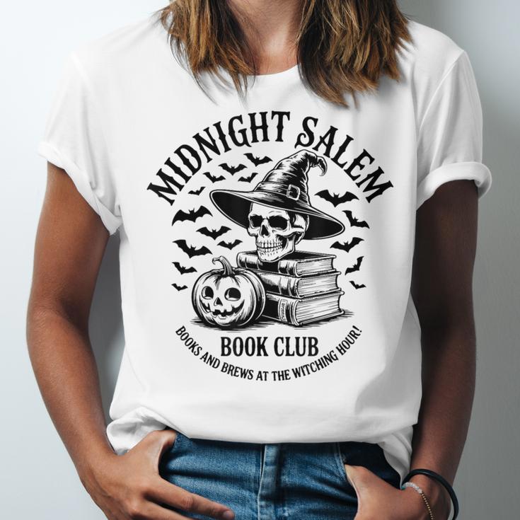 Midnight Salem Book Club Witchy Reads Unisex Jersey T-Shirt
