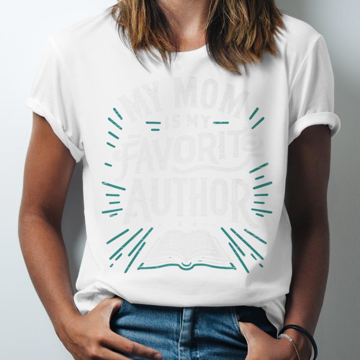 My Mom Is My Favorite Author Book Lover Premium Unisex Jersey T-Shirt