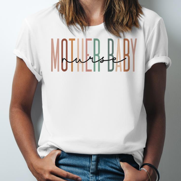 Mother Baby Nurse Postpartum Mom Baby Nursing Graduation Unisex Jersey T-Shirt