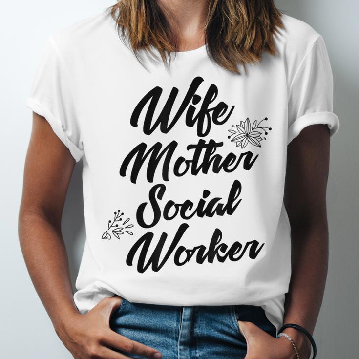 MSW Mom Graduation T-Shirt Social Worker Wife Mother Unisex Jersey T-Shirt