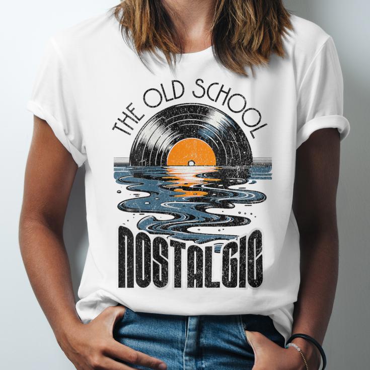 Music Old School Nostalgia Record Unisex Jersey T-Shirt