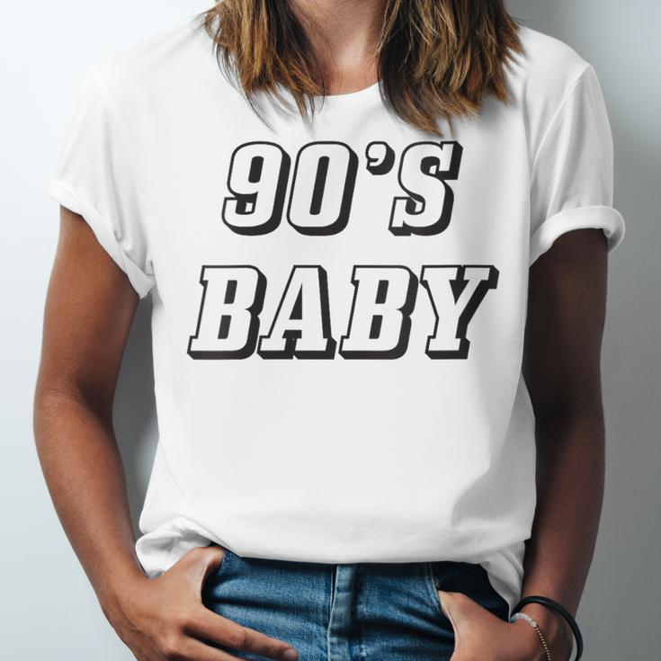 Nineties Era Nostalgia Lover Retro Born 90s Baby Vibes Unisex Jersey T-Shirt