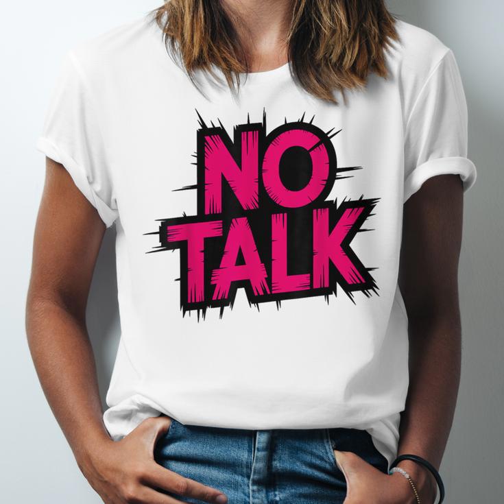 No Small Talk Zone – Introvert Quote Unisex Jersey T-Shirt No Small Talk Zone – Introvert Quote Unisex Jersey T-Shirt
