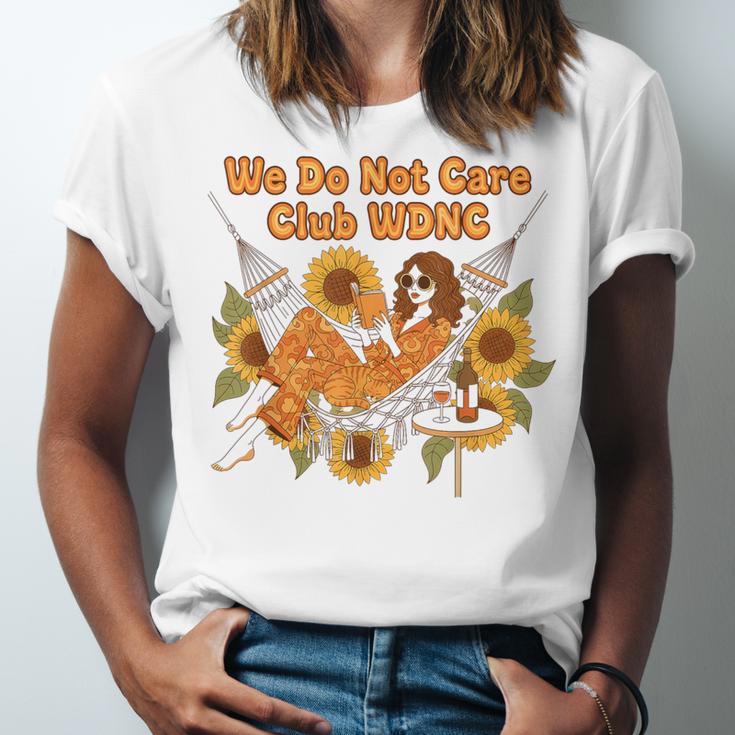 We Do Not Care Club WDNC Reading Book Boho Floral Unisex Jersey T-Shirt We Do Not Care Club WDNC Reading Book Boho Floral Unisex Jersey T-Shirt