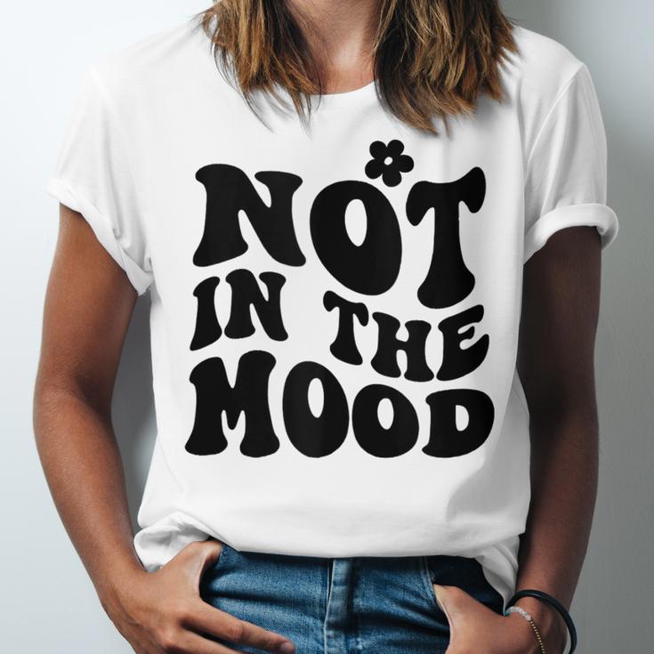 Not In The Mood Anti Social Introvert Sarcastic Retro Unisex Jersey T-Shirt Not In The Mood Anti Social Introvert Sarcastic Retro Unisex Jersey T-Shirt