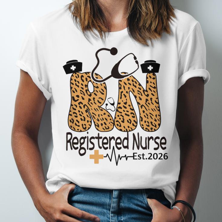 Nurse Est 2026 Graduation Graduate Nursing Student RN LPN Unisex Jersey T-Shirt
