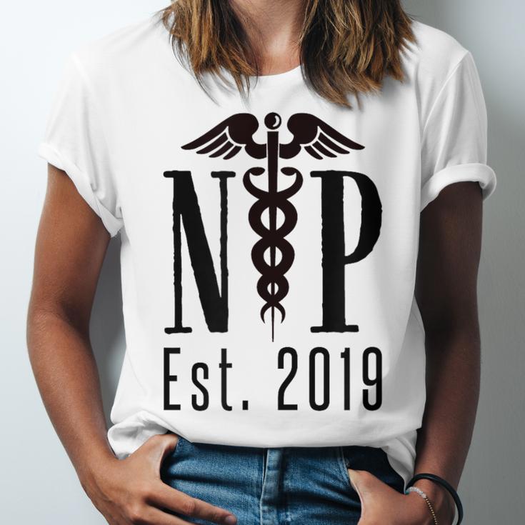 Nurse Practitioner Graduation NP Est 2019 Shirt Unisex Jersey T-Shirt
