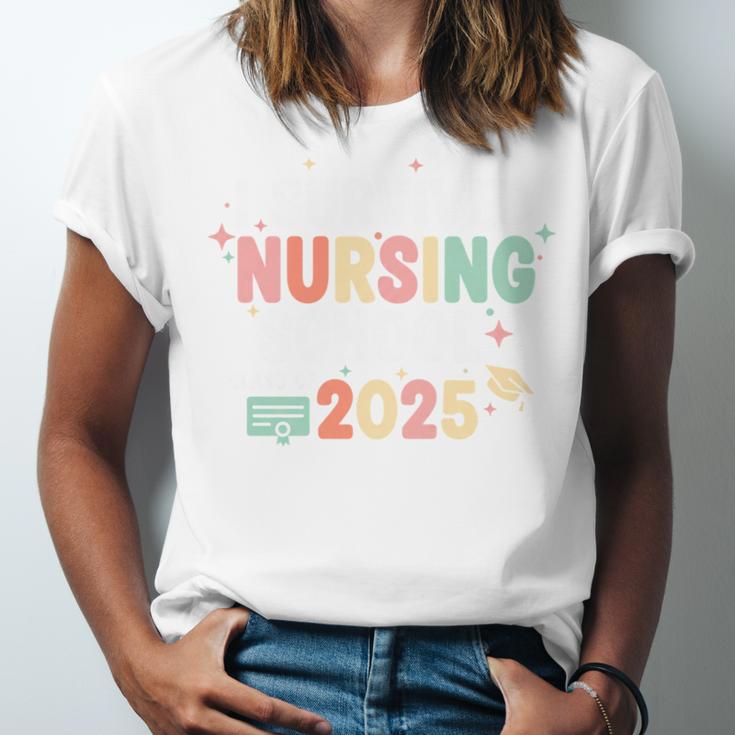 Nurse I Survived Nursing School Class Of 2025 Graduation Unisex Jersey T-Shirt