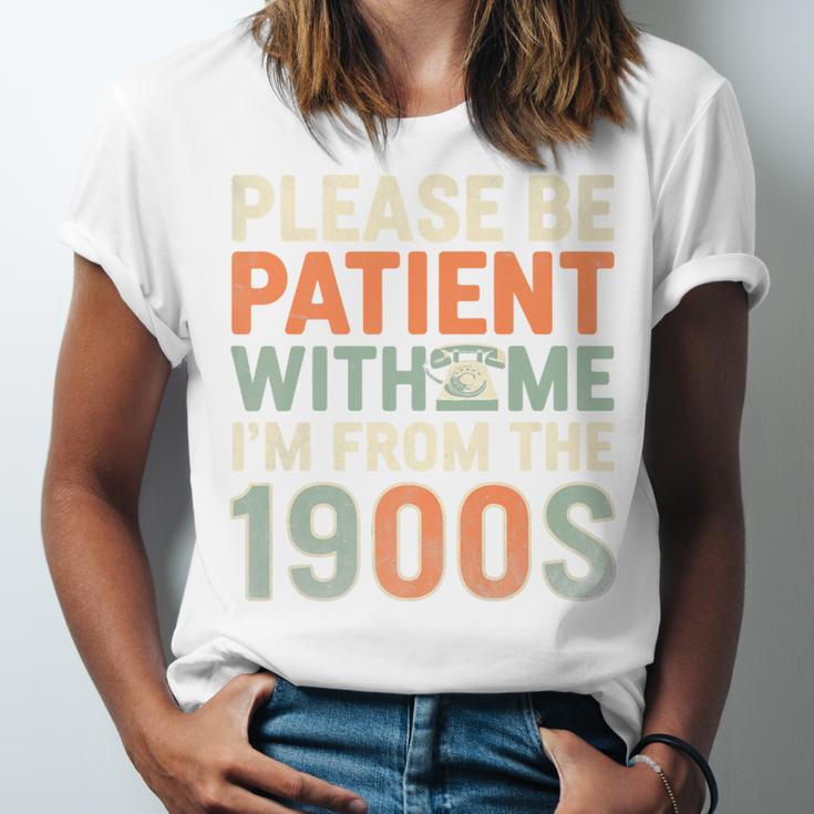 Old People Please Be Patient With Me I'm From The 1900s Premium Unisex Jersey T-Shirt