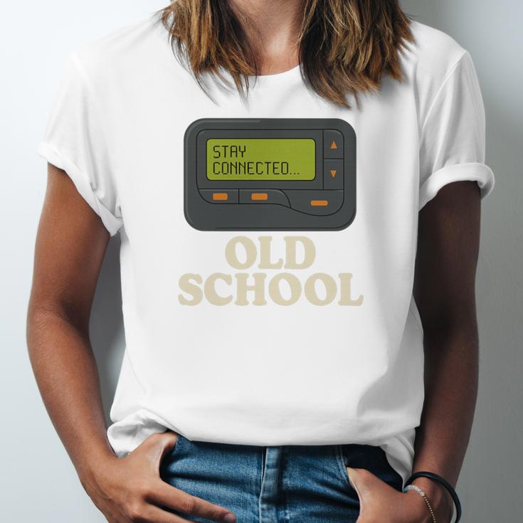 Old School 90s Pager Retro Nostalgia Vintage Tech Gen Unisex Jersey T-Shirt Old School 90s Pager Retro Nostalgia Vintage Tech Gen Unisex Jersey T-Shirt