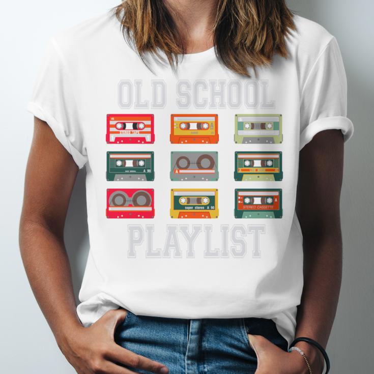 Old School Playlist Nostalgia Vibes Cassette Unisex Jersey T-Shirt Old School Playlist Nostalgia Vibes Cassette Unisex Jersey T-Shirt