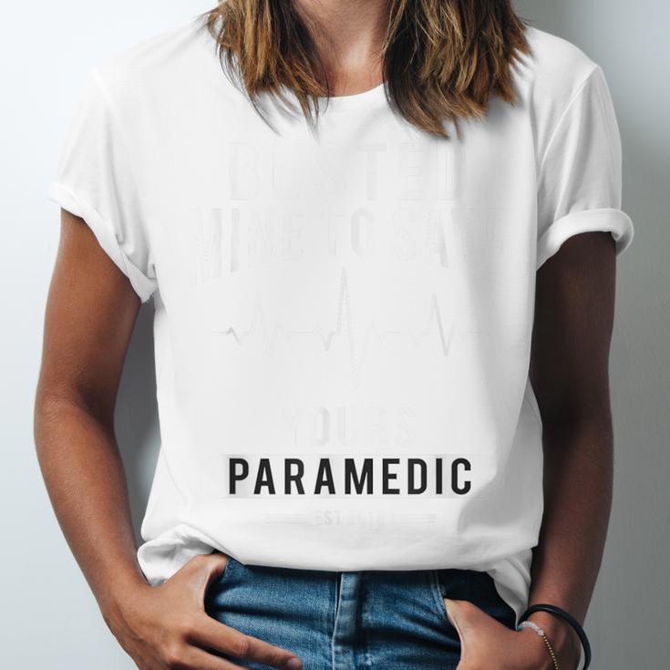 Paramedic School Graduation TShirt For Paramedic Busted Unisex Jersey T-Shirt
