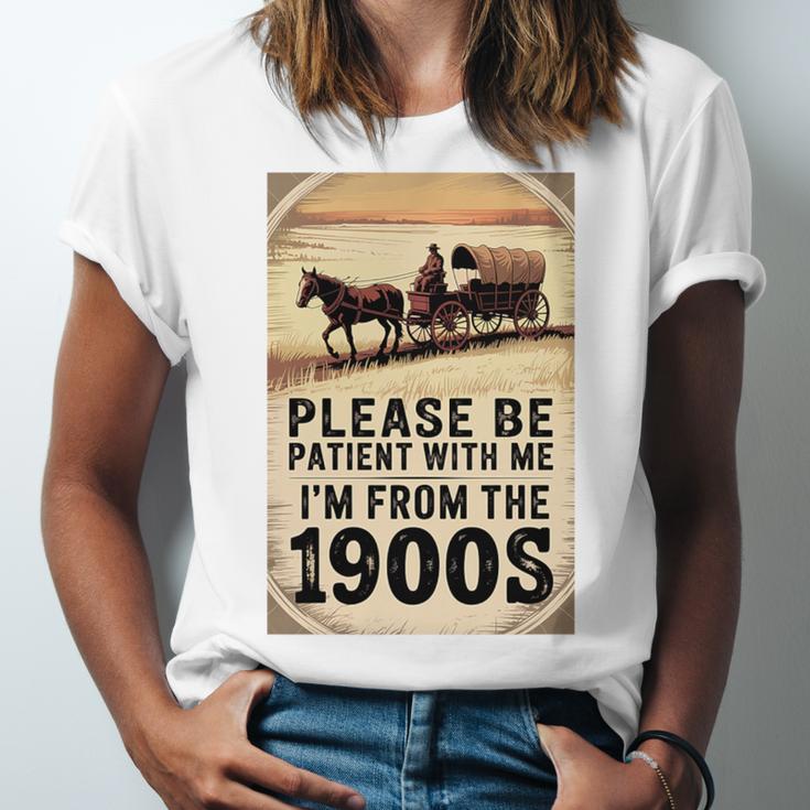 Be Patient With Me I'm From The 1900s Birthday Retirement Premium Tri-Blend Unisex Jersey T-Shirt