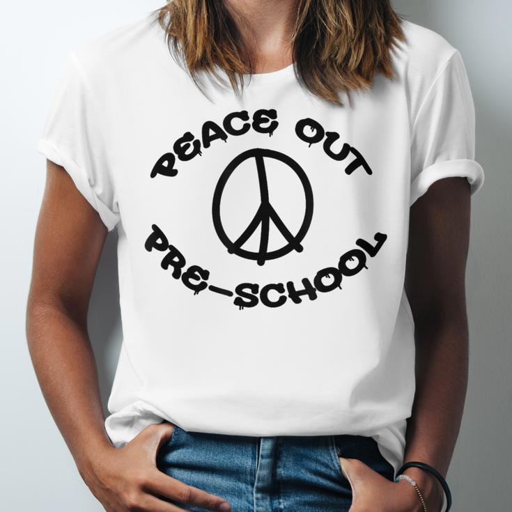 Peace Out PreschoolShirt For School Graduation Unisex Jersey T-Shirt