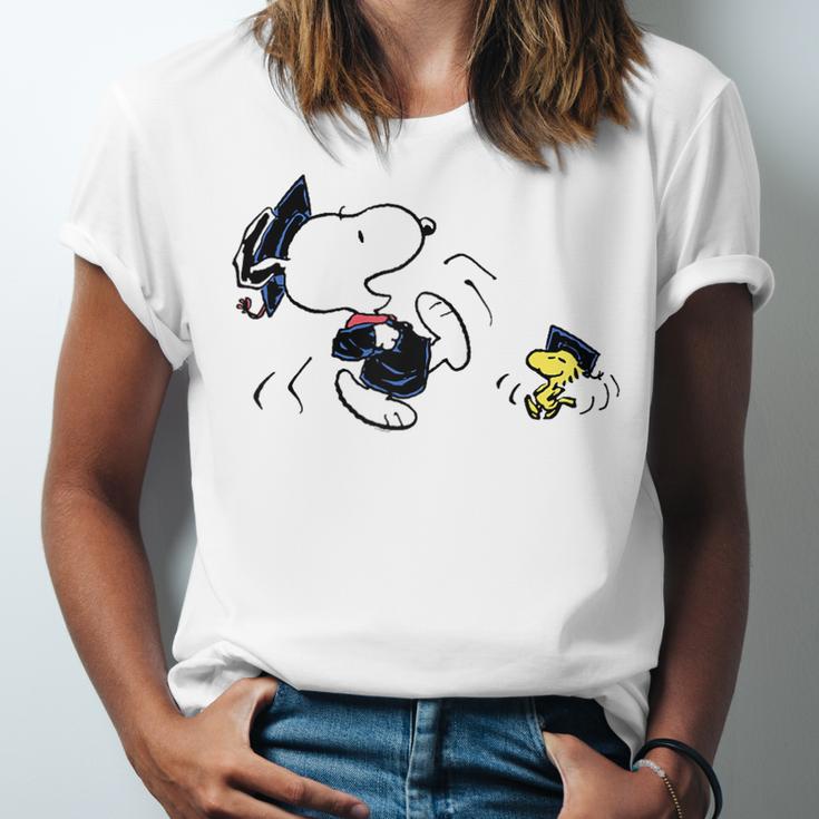 Peanuts Graduation Squad Snoopy Woodstock Raglan Baseball Tee Unisex Jersey T-Shirt