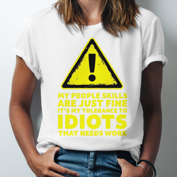 My People Skills Are Just Fine Sarcastic Introvert Premium Tri-Blend Unisex Jersey T-Shirt My People Skills Are Just Fine Sarcastic Introvert Premium Tri-Blend Unisex Jersey T-Shirt