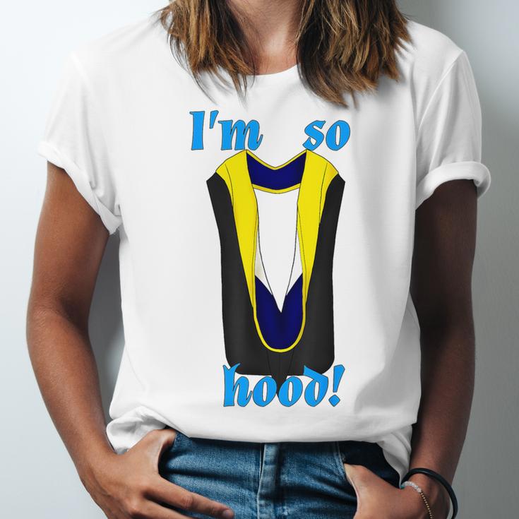 PhD Hood Graduation Shirt Doctorate Degree Doctoral Unisex Jersey T-Shirt