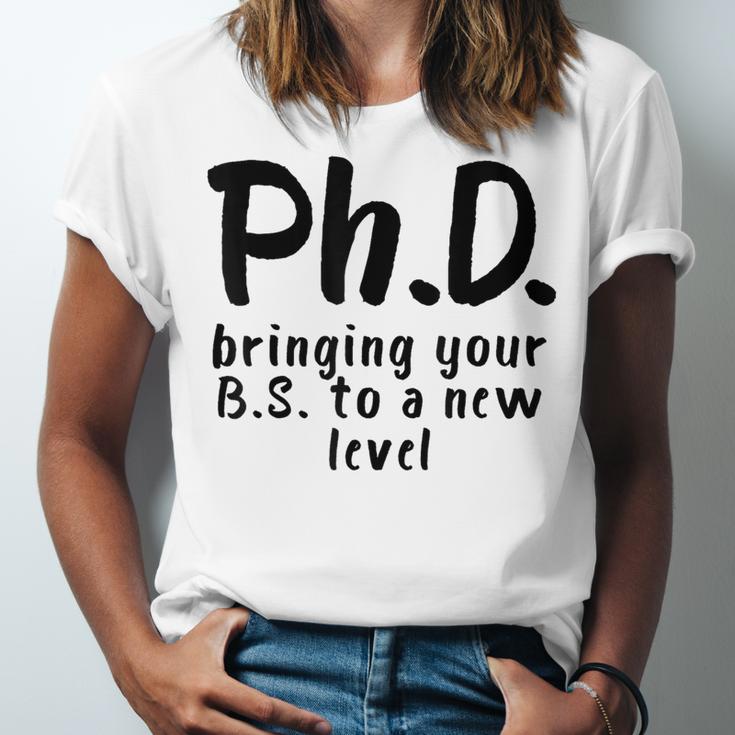 Phd Shirt Bs Doctorate Graduation Doctoral Unisex Jersey T-Shirt