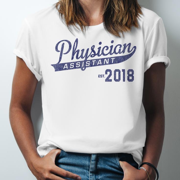 Physician Assistant Graduation Est 2018 Shirt Unisex Jersey T-Shirt