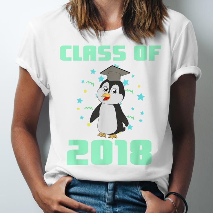Pinguin Class 2018 Shirt Graduation Kids Graduate Unisex Jersey T-Shirt