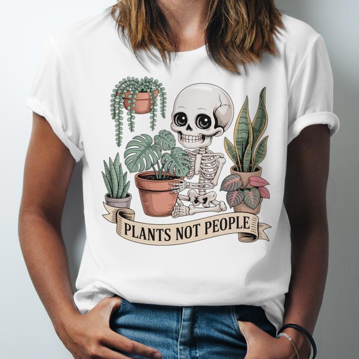 Plant Introvert Gardener Houseplant Botanical Women Men Kids Unisex Jersey T-Shirt