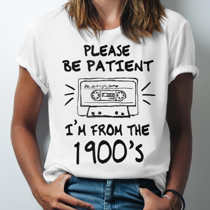 Please Be-Patient I'm From The 1900s Retro Cassette Tape Unisex Jersey T-Shirt