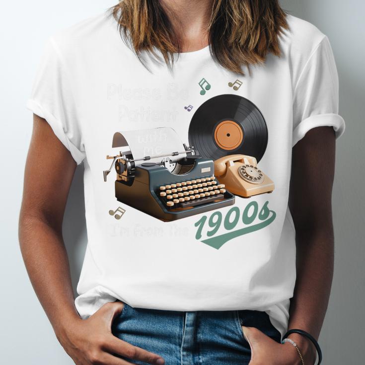 Please BePatient I'm From The 1900s Sarcastic Joke Premium Tri-Blend Unisex Jersey T-Shirt