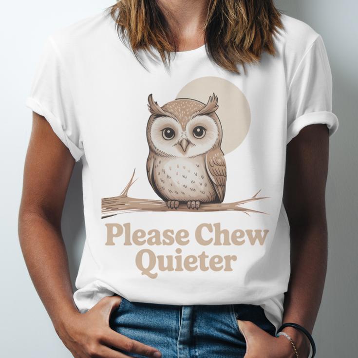 Please Chew Quieter Introvert Christmas Bird Lover Unisex Jersey T-Shirt Please Chew Quieter Introvert Christmas Bird Lover Unisex Jersey T-Shirt