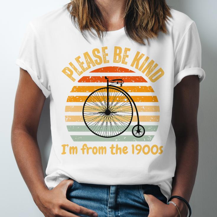 Please Be Kind I'm From The 1900s Penny Farthing Premium Unisex Jersey T-Shirt Please Be Kind I'm From The 1900s Penny Farthing Premium Unisex Jersey T-Shirt