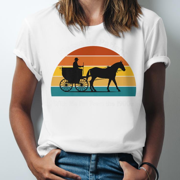 Please Be Patient With Me I'm From The 1900s Apparel Premium Unisex Jersey T-Shirt Please Be Patient With Me I'm From The 1900s Apparel Premium Unisex Jersey T-Shirt