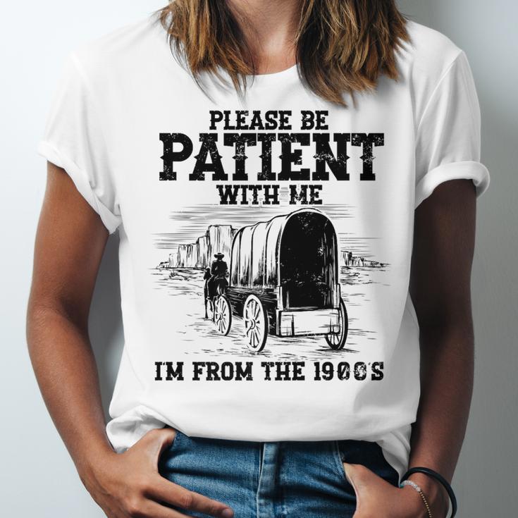 Please Patient I'm From The 1900s Boomer Memes Premium Unisex Jersey T-Shirt