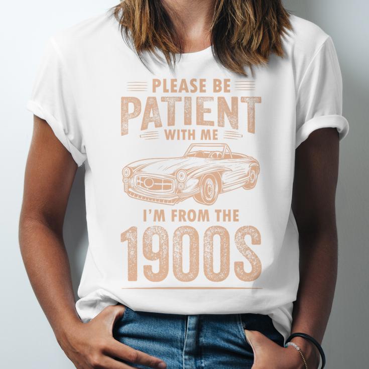 Please Be Patient With Me I'm From The 1900s Car Vintage Premium Unisex Jersey T-Shirt