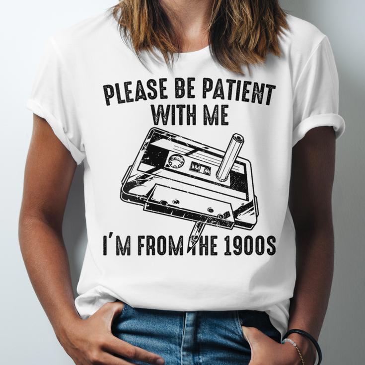 Please Be Patient With Me I'm From The 1900s Cassette Pencil Unisex Jersey T-Shirt Please Be Patient With Me I'm From The 1900s Cassette Pencil Unisex Jersey T-Shirt