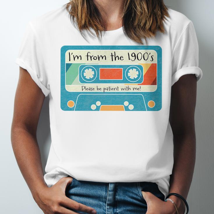 Please Be Patient With Me I'm From The 1900s Dad Premium Unisex Jersey T-Shirt Please Be Patient With Me I'm From The 1900s Dad Premium Unisex Jersey T-Shirt