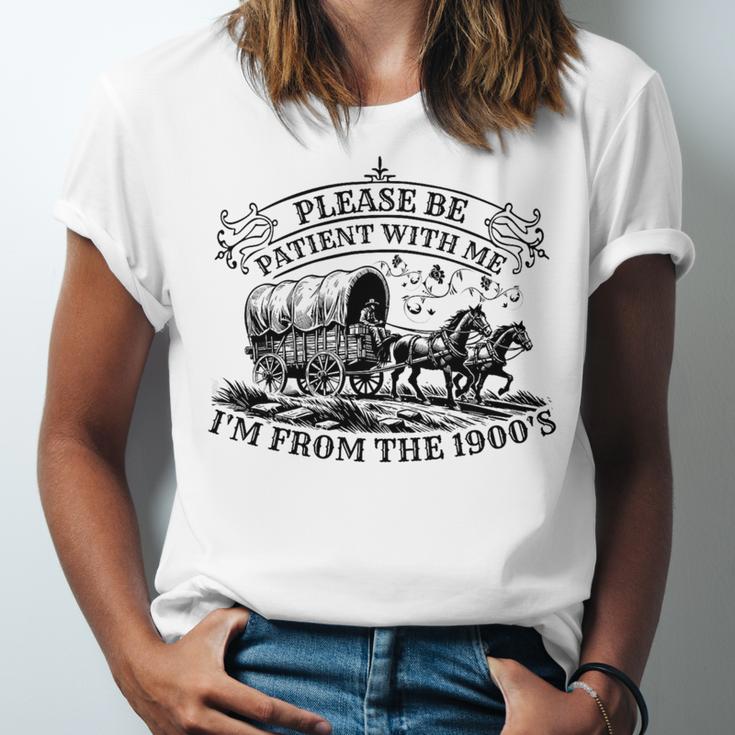 Please Be Patient With Me I'm From The 1900s For Men Women Premium Tri-Blend Unisex Jersey T-Shirt Please Be Patient With Me I'm From The 1900s For Men Women Premium Tri-Blend Unisex Jersey T-Shirt