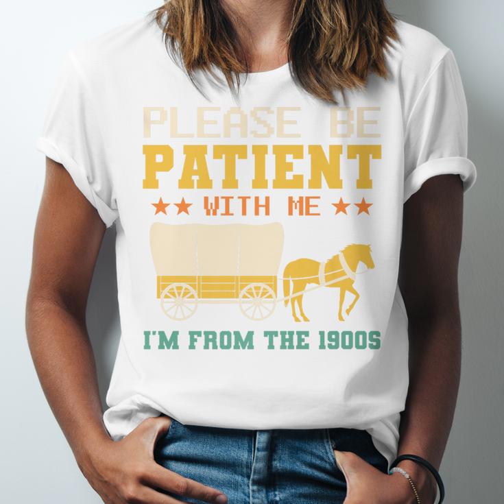 Please Be Patient I'm From The 1900s Men Women Premium Unisex Jersey T-Shirt