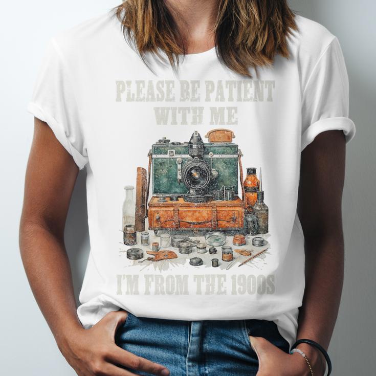Please Be Patient With Me I'm From The 1900s Photographer Premium Unisex Jersey T-Shirt Please Be Patient With Me I'm From The 1900s Photographer Premium Unisex Jersey T-Shirt