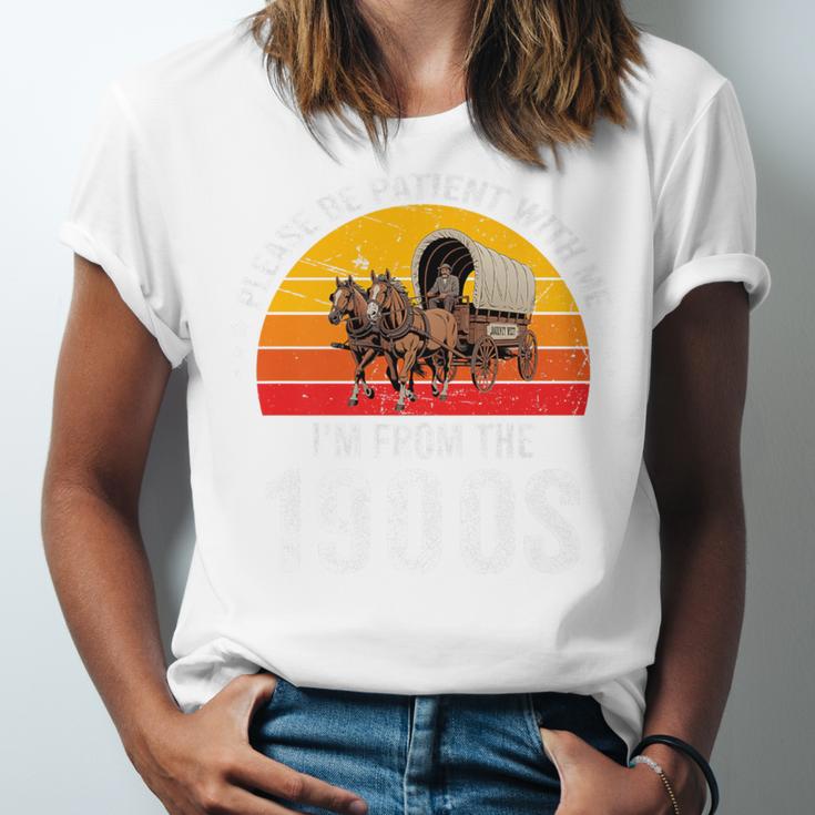 Please Be Patient With Me I'm From The 1900s Premium Unisex Jersey T-Shirt