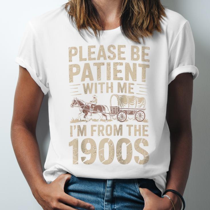 Please Be Patient With Me I'm From The 1900S Raglan Baseball Tee Unisex Jersey T-Shirt Please Be Patient With Me I'm From The 1900S Raglan Baseball Tee Unisex Jersey T-Shirt