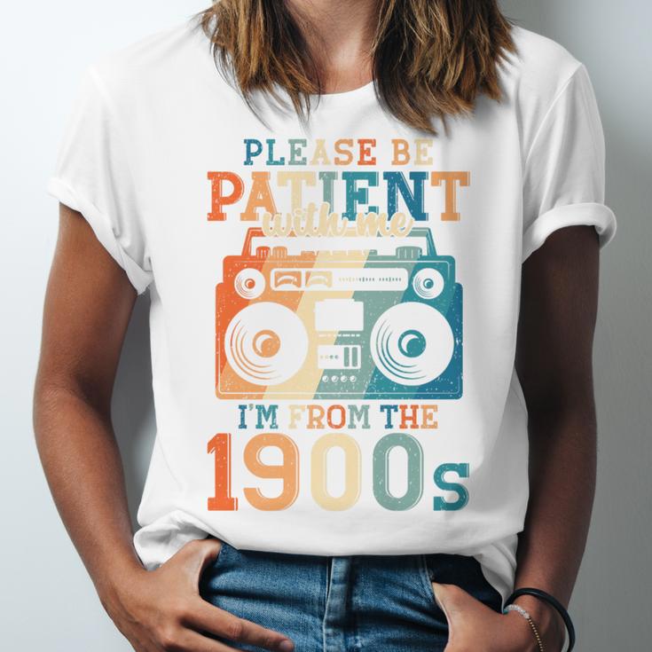 Please Be Patient With Me I'm From The 1900s Retro 90s Dad Premium Unisex Jersey T-Shirt Please Be Patient With Me I'm From The 1900s Retro 90s Dad Premium Unisex Jersey T-Shirt