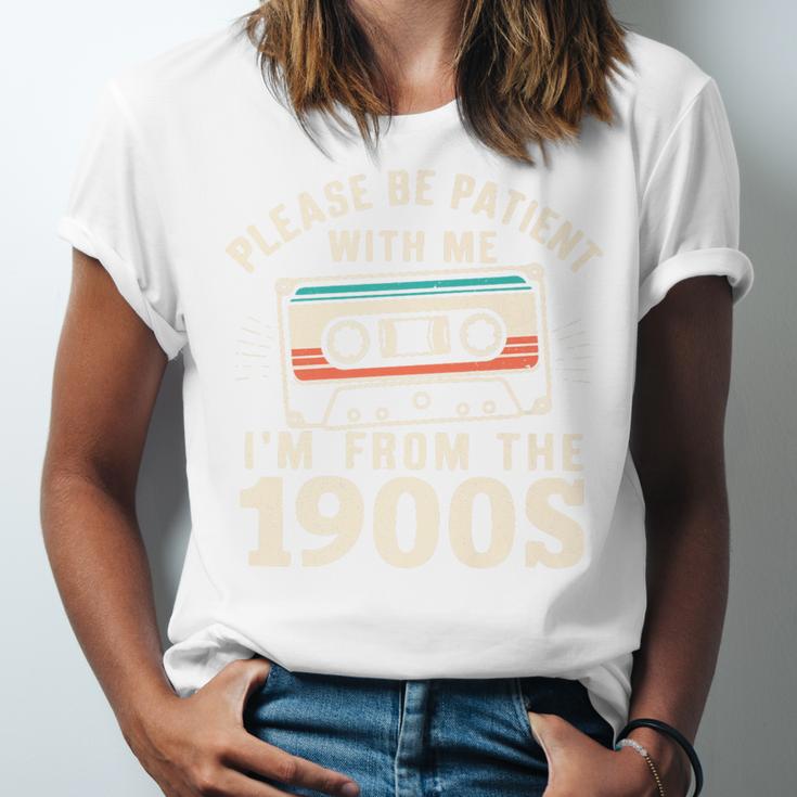 Please Be Patient With Me I'm From The 1900s Retro Cassette Premium Unisex Jersey T-Shirt Please Be Patient With Me I'm From The 1900s Retro Cassette Premium Unisex Jersey T-Shirt