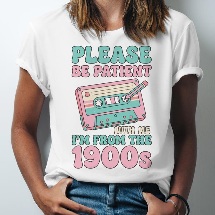 Please Be Patient With Me I'm From The 1900s Retro Cassette Unisex Jersey T-Shirt Please Be Patient With Me I'm From The 1900s Retro Cassette Unisex Jersey T-Shirt