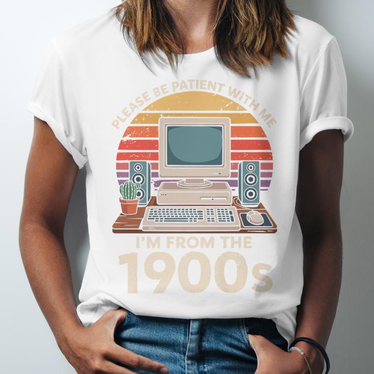 Please Be Patient I'm From The 1900s Retro Computer Geek PC Premium Unisex Jersey T-Shirt