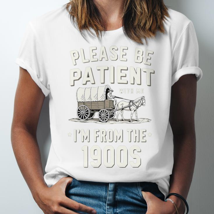 Please Be Patient I'm From The 1900s Retro Premium Tri-Blend Unisex Jersey T-Shirt