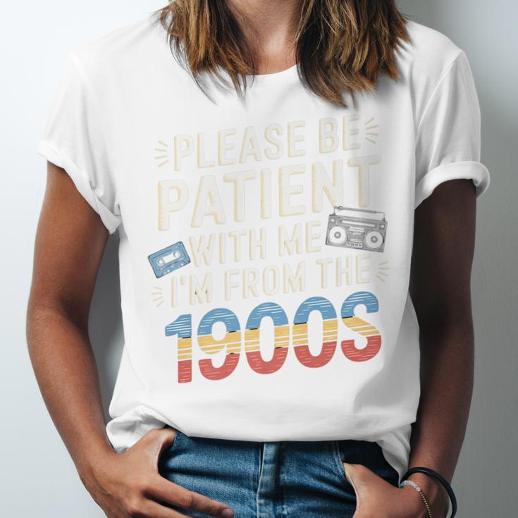 Please Be Patient With Me I'm From The 1900s Retro Tee Premium Unisex Jersey T-Shirt