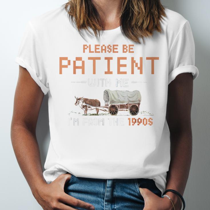 Please Be Patient With Me I'm From The 1900s Retro Trail Unisex Jersey T-Shirt