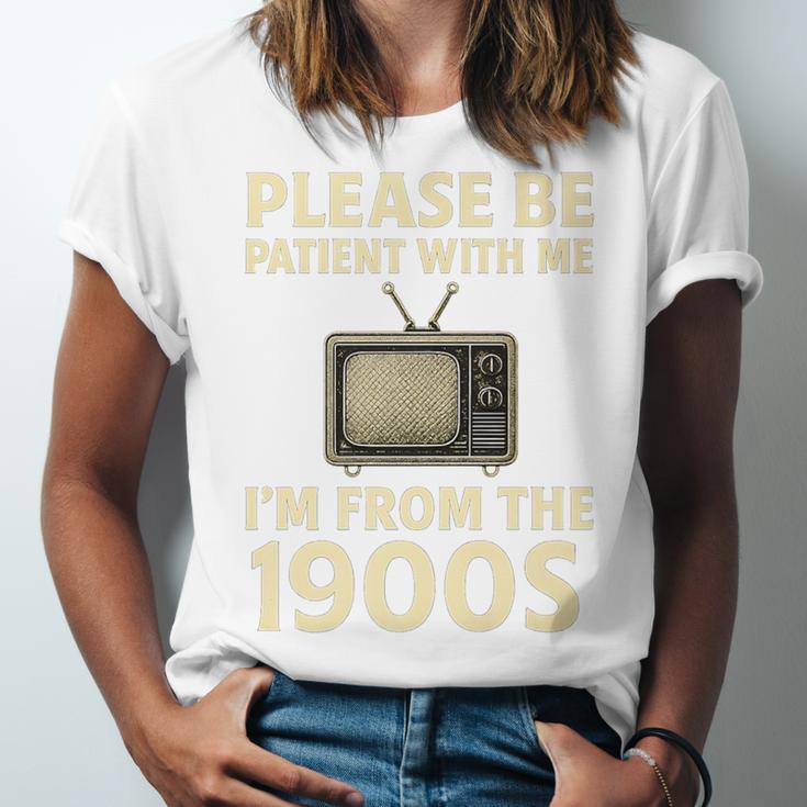 Please Be Patient With Me I'm From The 1900s Television Set Premium Unisex Jersey T-Shirt Please Be Patient With Me I'm From The 1900s Television Set Premium Unisex Jersey T-Shirt