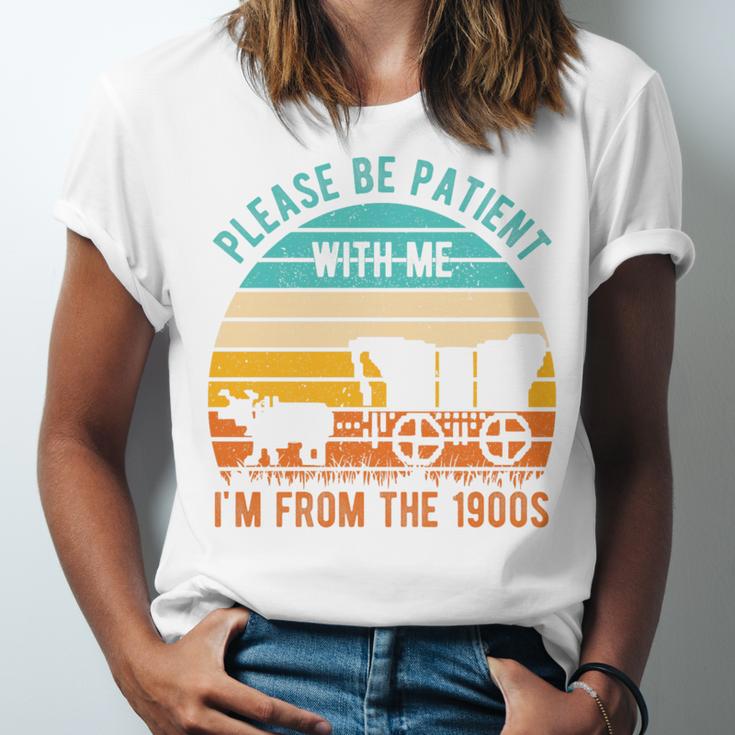 PLEASE BE PATIENT I'M FROM THE 1900s Vintage 1900s 90s Premium Tri-Blend Unisex Jersey T-Shirt PLEASE BE PATIENT I'M FROM THE 1900s Vintage 1900s 90s Premium Tri-Blend Unisex Jersey T-Shirt